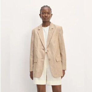 Everlane The Oversized Blazer in Linen Size 10 EUC